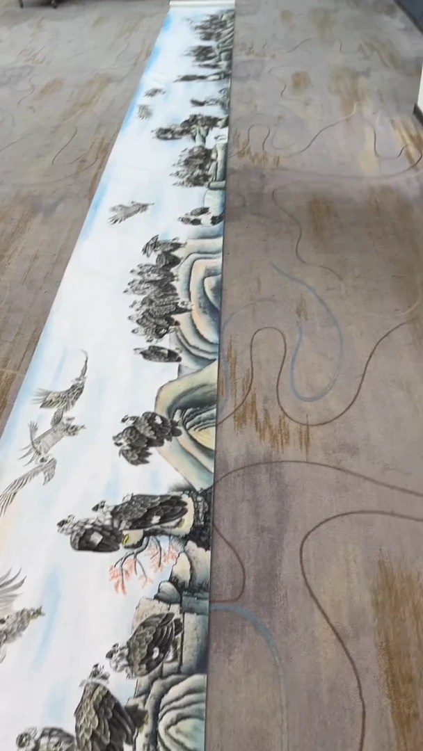 【闪购商品】国画2.11-颜新辉-宣纸百鹰49