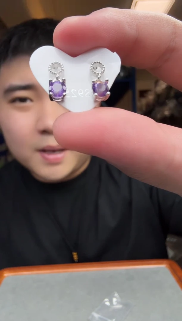 未镶嵌耳饰水晶晶石专属 h281 耳饰