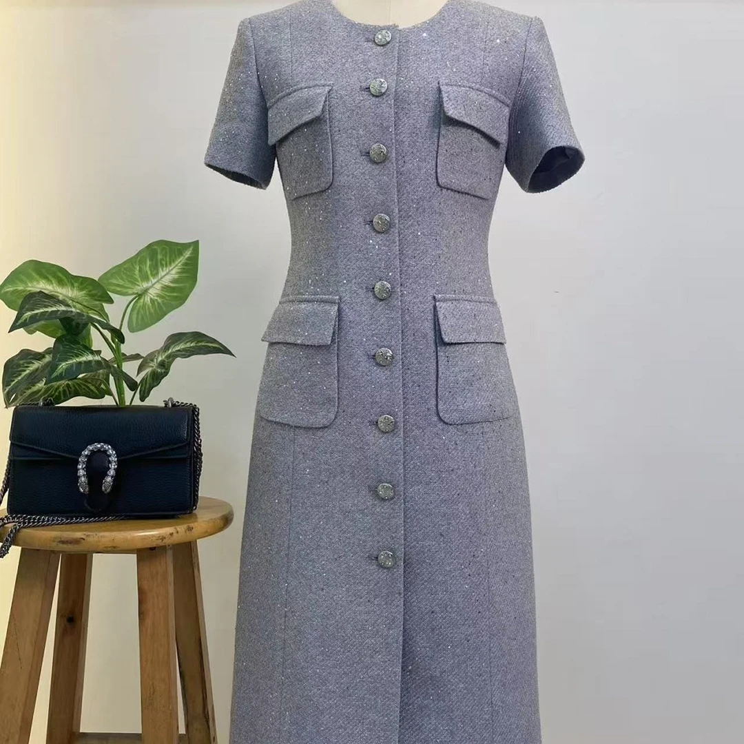 【人生银家】Co家原创夏季名媛小香风连衣裙