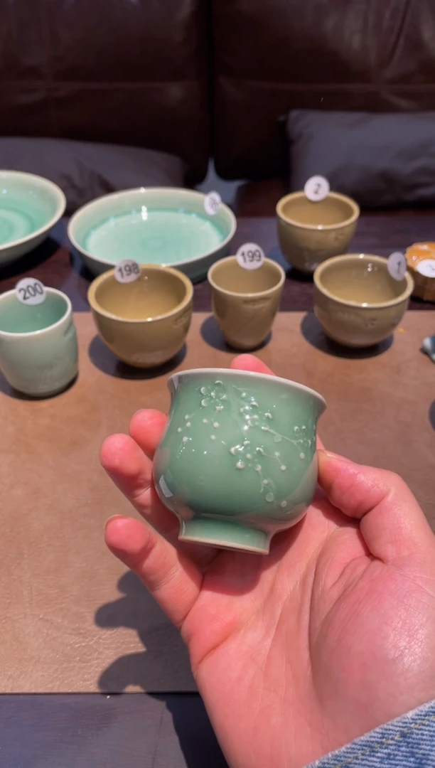 15窑承青瓷梅青闻香杯