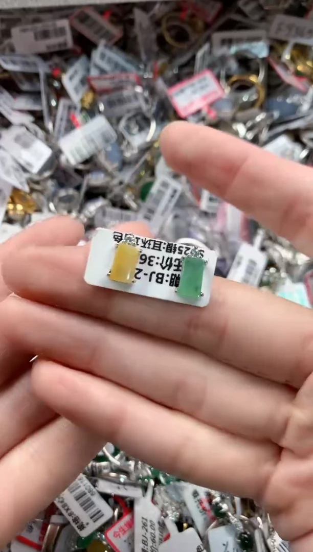 银S925镶嵌戒指翡翠666   8