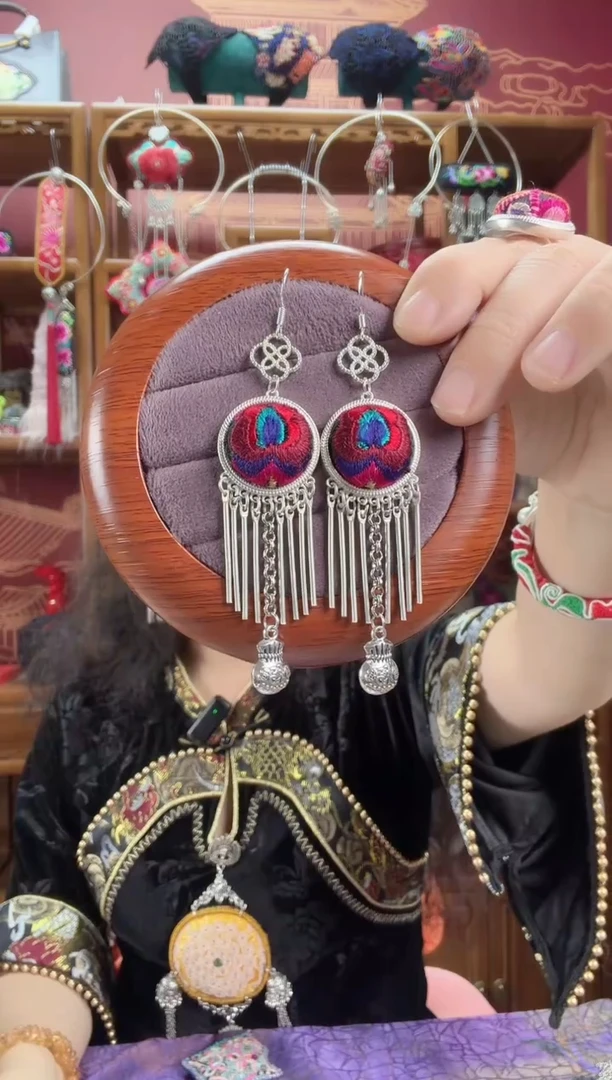 刺绣耳环56甜甜家