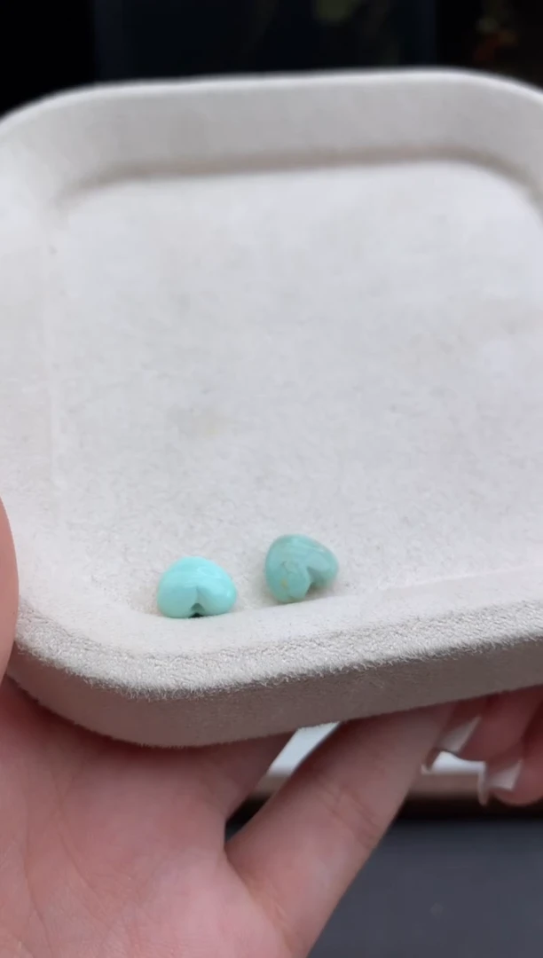 未镶嵌单珠一对南红玛瑙顺.C121