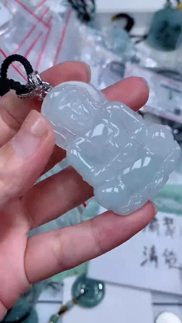 颈饰银S925镶嵌翡翠吊坠