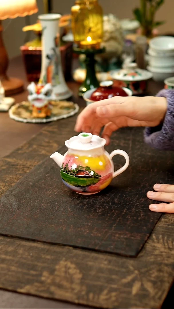 景德镇陶瓷杯碗柴烧多人