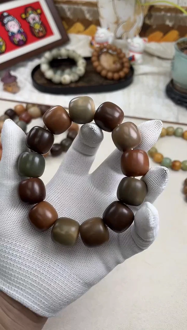 手串菩提根/象牙果a379 卡20 干磨瑕疵