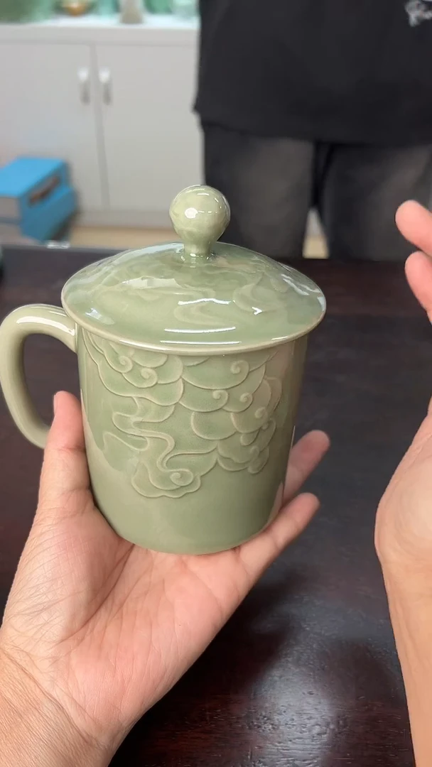 龙泉云间青瓷小米茶器