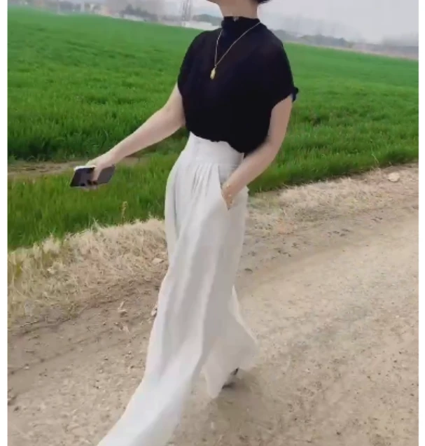 2025春季新款时尚女装网红潮流气质靓丽打底衫裤子两件套珍SA