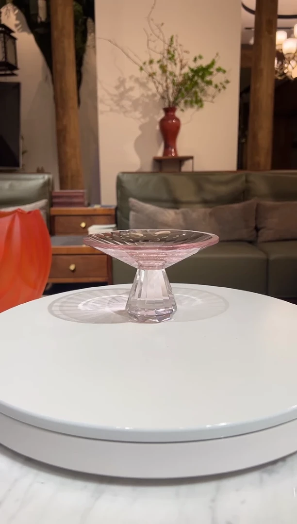 【闪购商品】摆件A19粉水晶坚果碟摆件