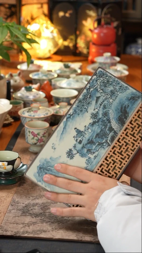 【闪购商品】朴云山水壶承朴云山水壶承