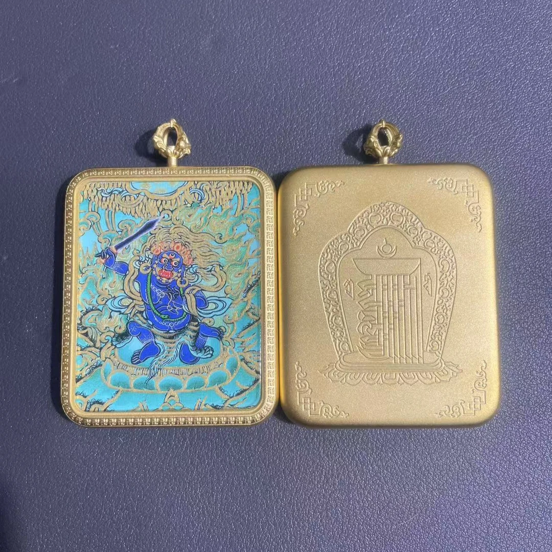 鸡  不动明王 唐卡 吊坠