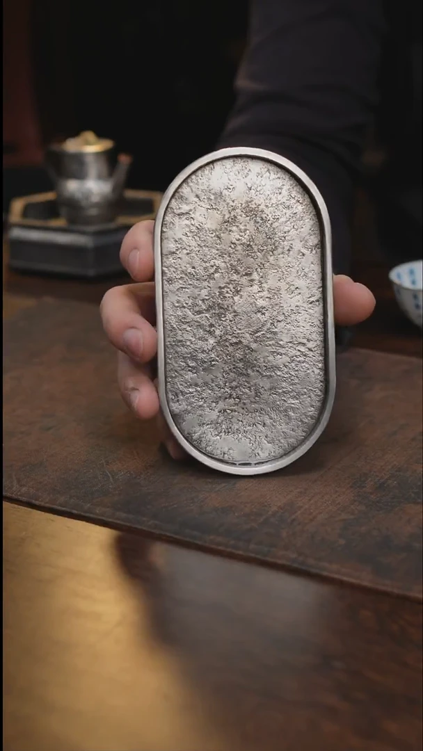 纯锡全手加厚小椭圆急需台