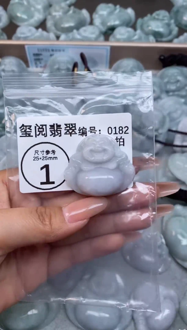 颈饰未镶嵌翡翠大肚佛公0182