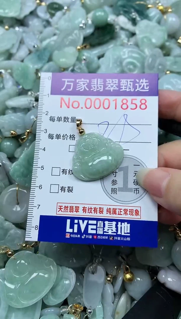 吊坠(不含链)未镶嵌翡翠1858