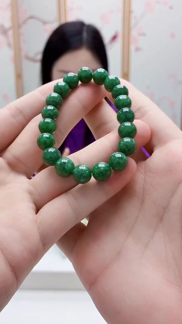 未镶嵌定制翡翠4852bb-毛货手串61