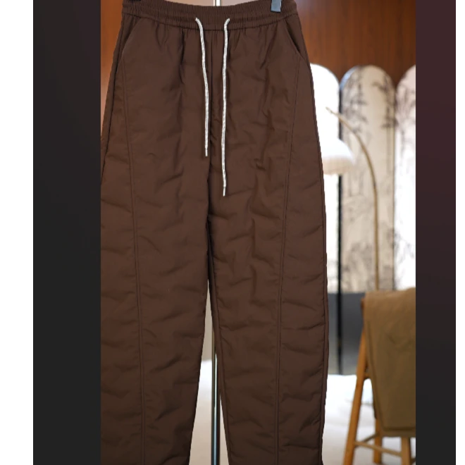 2025新款羽绒直筒版保暖抗寒羽绒裤-5002