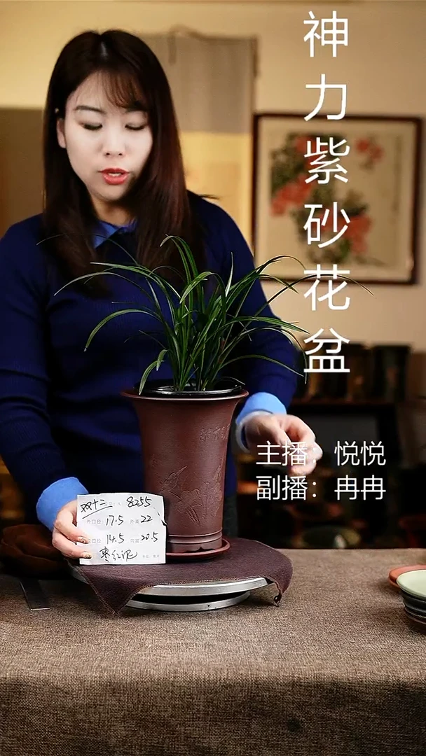 紫砂花盆花卉工艺8255+z