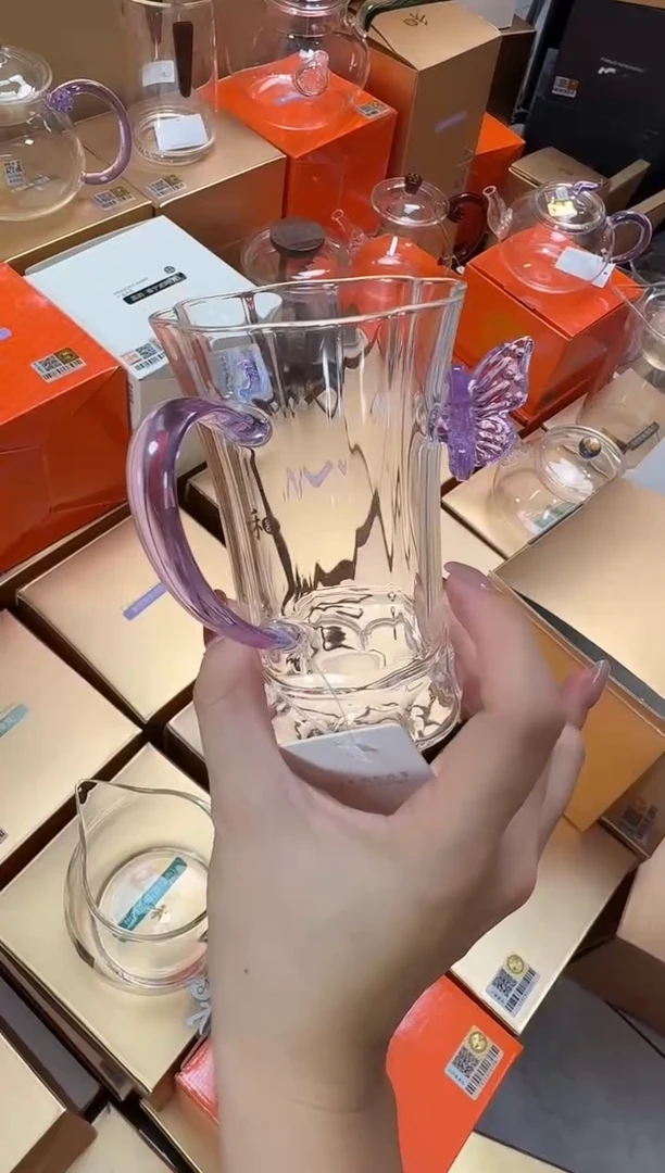 @@禾器晶彩幻蝶杯浅紫色