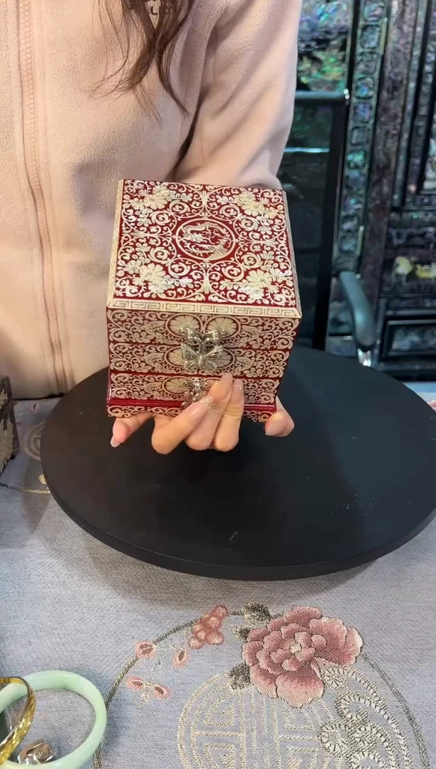 红色龙凤 · 弘贝雅螺钿漆器