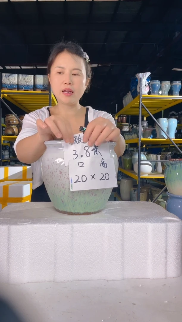 宜兴紫砂粗陶花盆20/20