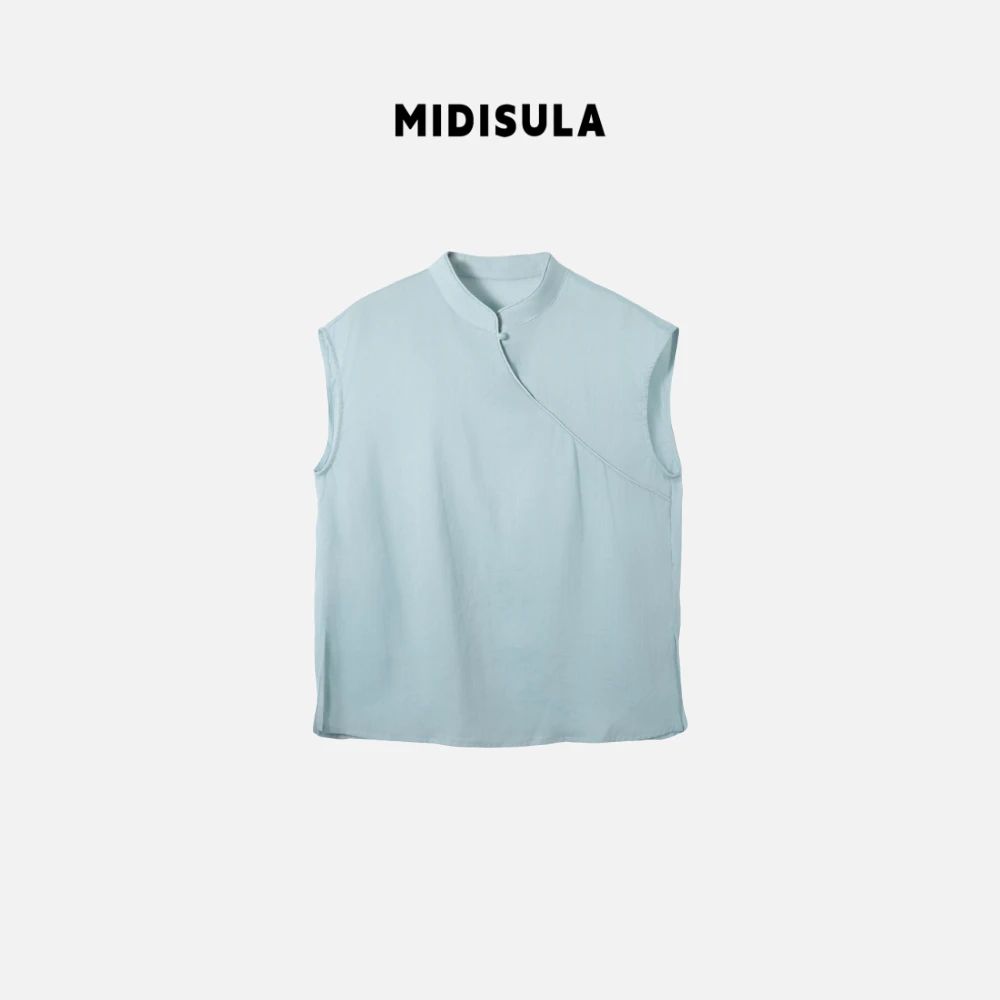 MDSL·新款新中式时尚洋气夏季公主风日奢风盘扣衬衫#1110