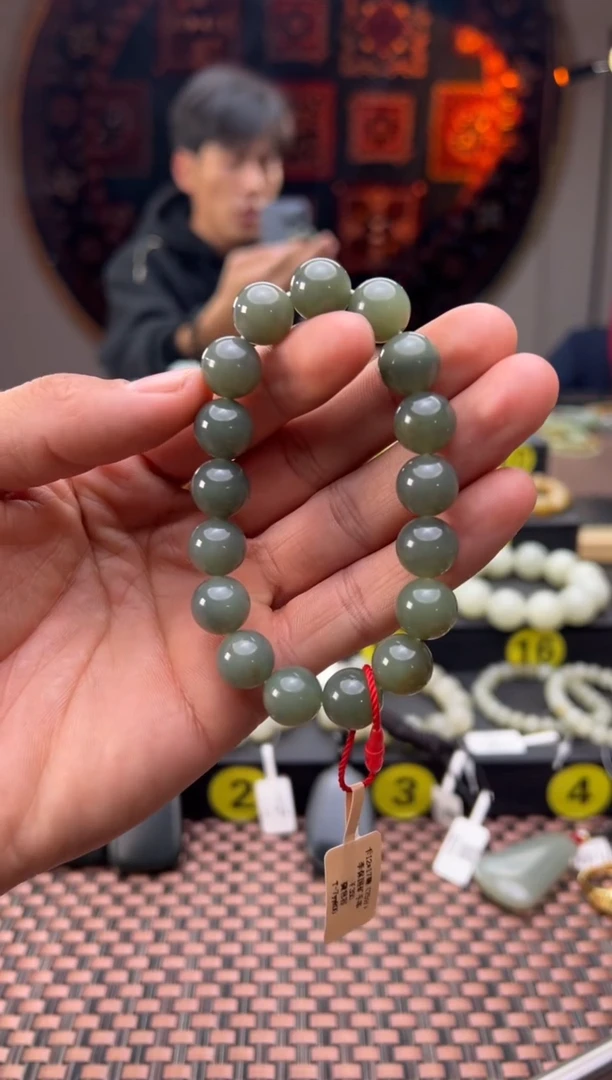 未镶嵌手串和田玉李保国矿手串卡12
