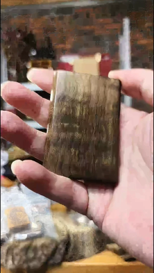 金丝楠无事牌手把件