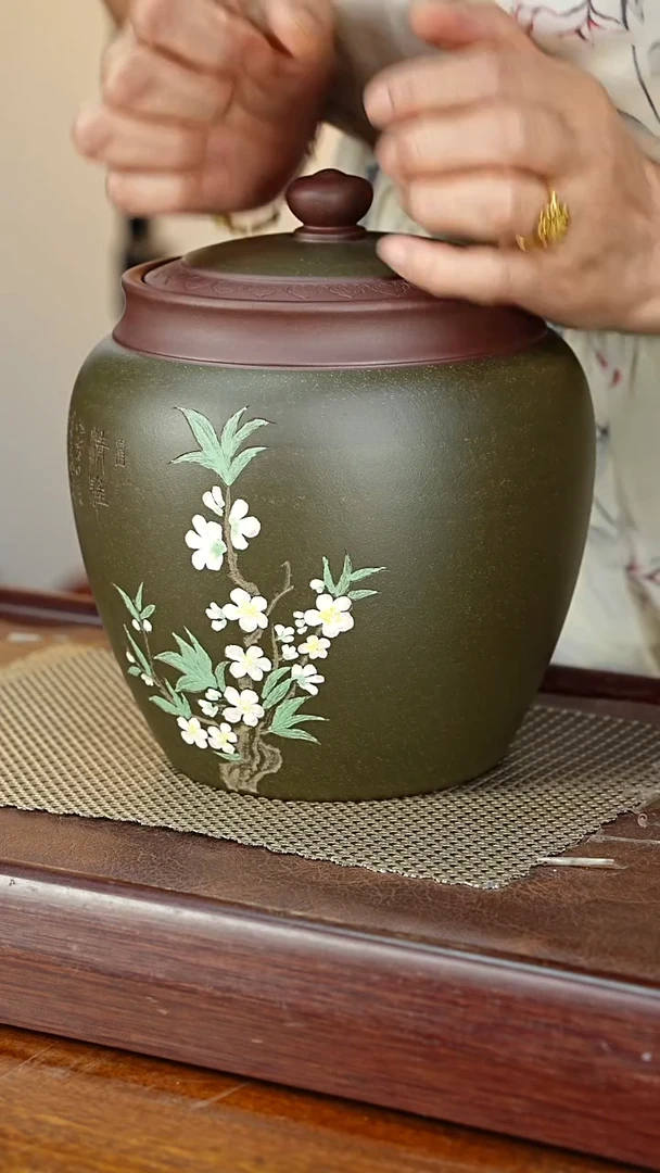 宜兴原矿紫砂茶叶罐