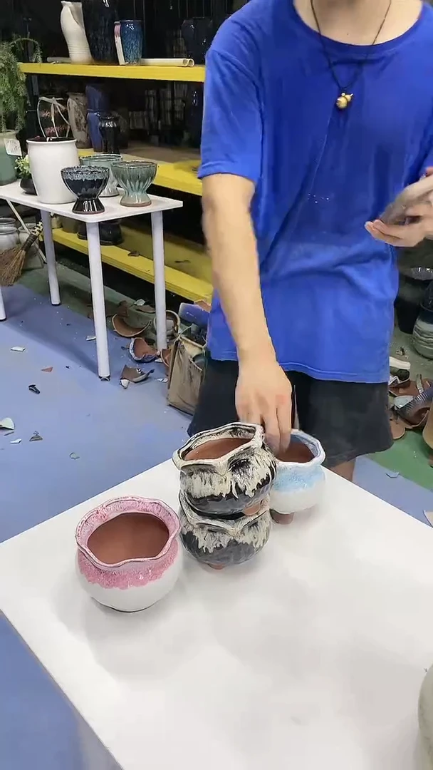 紫砂花盆宜兴紫砂粗陶花盆颜色不挑