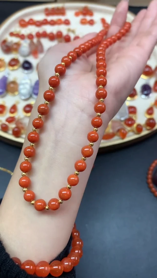 【闪购商品】南红玛瑙珠链未镶嵌珠链A48|399
