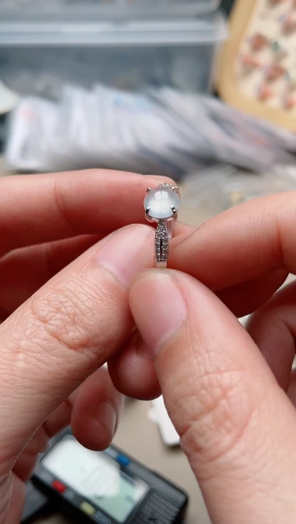 【闪购商品】翡翠戒指银S925镶嵌1000000017