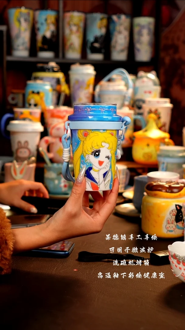 景德镇设计款手工手绘杯杯