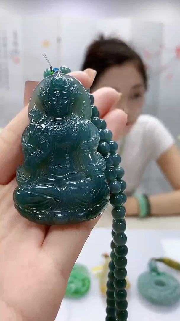 未镶嵌定制翡翠3099ry-毛货挂件57