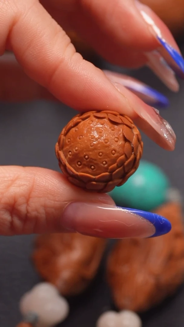 手串橄榄核2.3莲花单颗