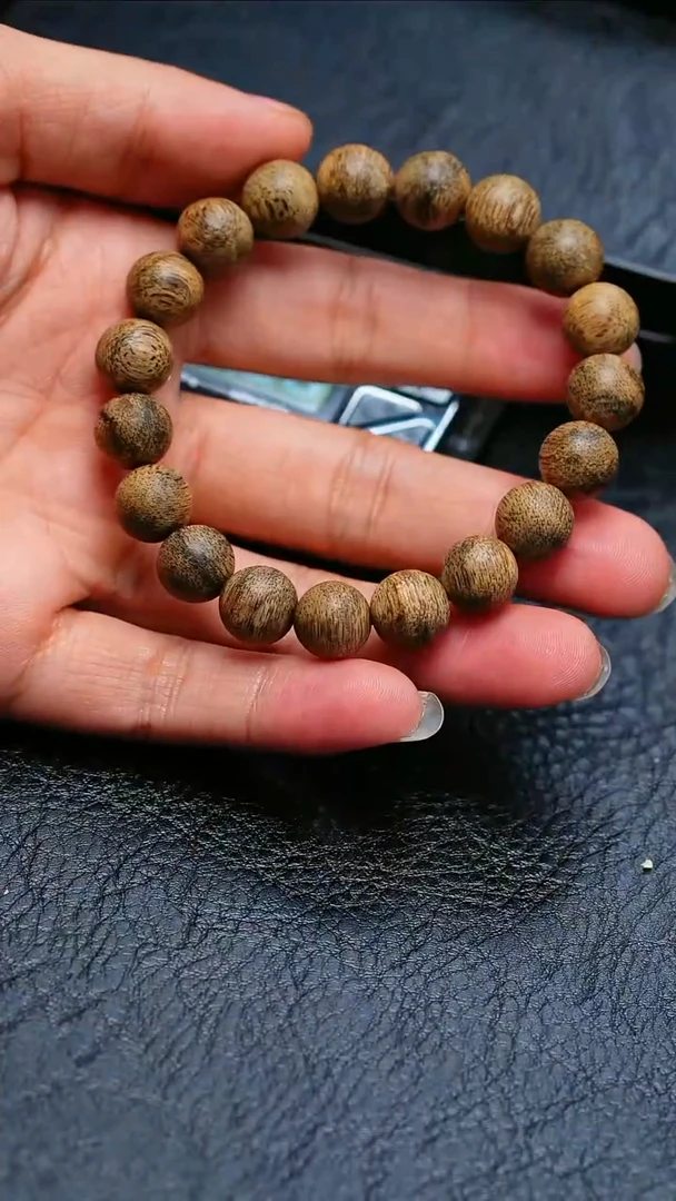 手串沉香正区文莱蛇皮纹1.1单圈9g+