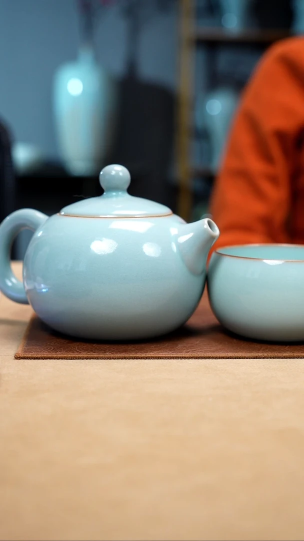 【闪购商品】天青支钉西施壶卧足禅定