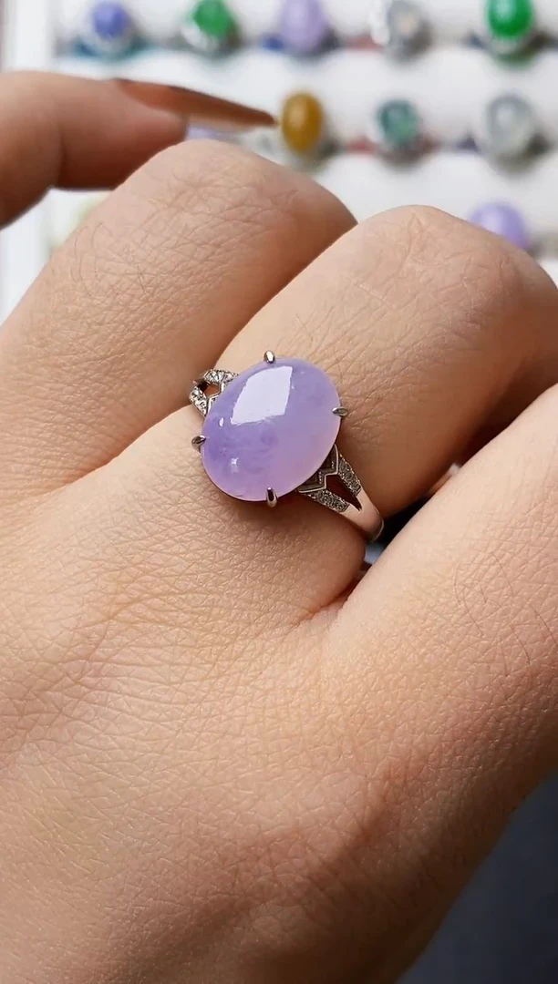 银S925镶嵌戒指翡翠1282