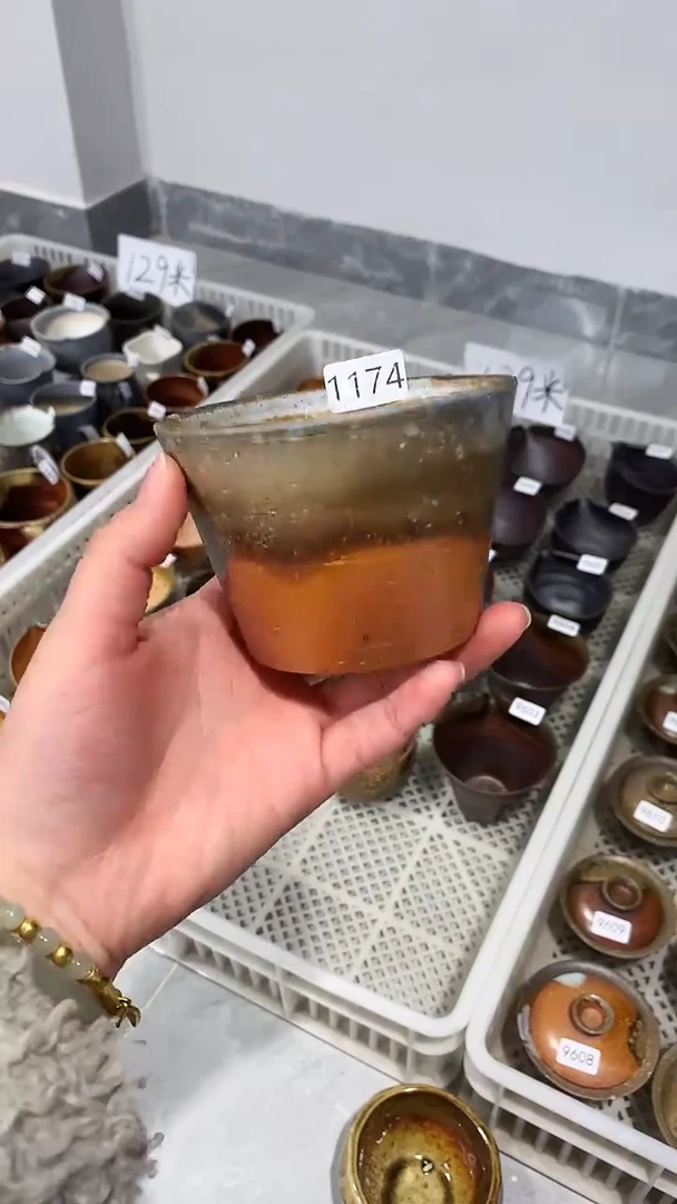 摆件陶景德镇柴烧茶具@@1174