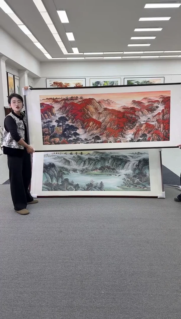 国画手绘  219*88  鸿运当头（纯山）