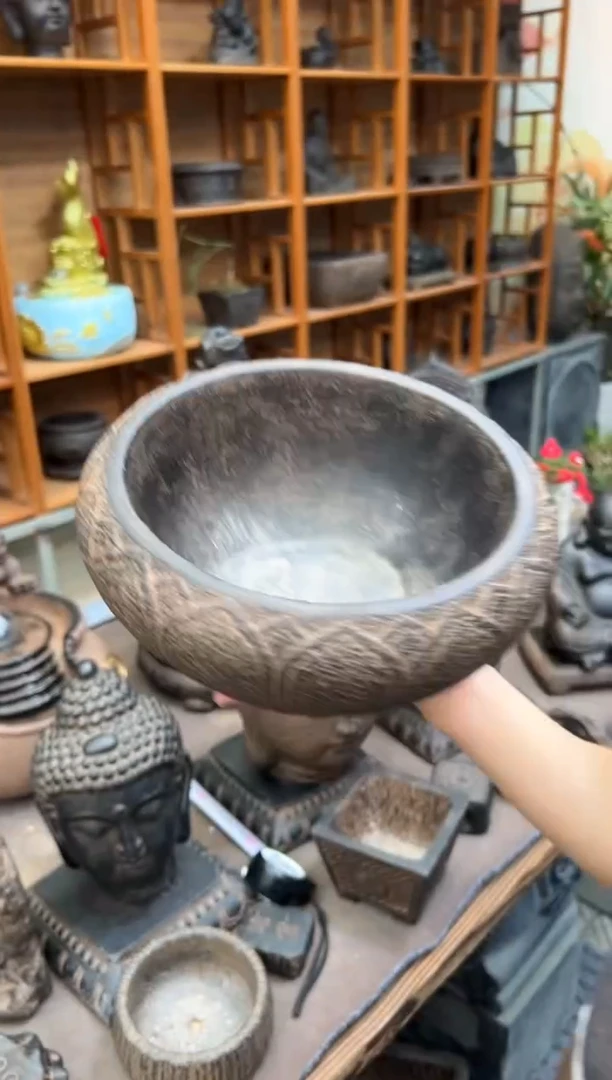 陶土【火山泥】莲花钵
