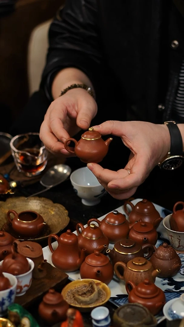 闪购27 包金小茶壶功夫茶道具