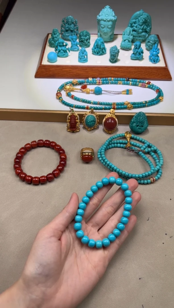 【闪购商品】绿松石手串手串未镶嵌手串手串