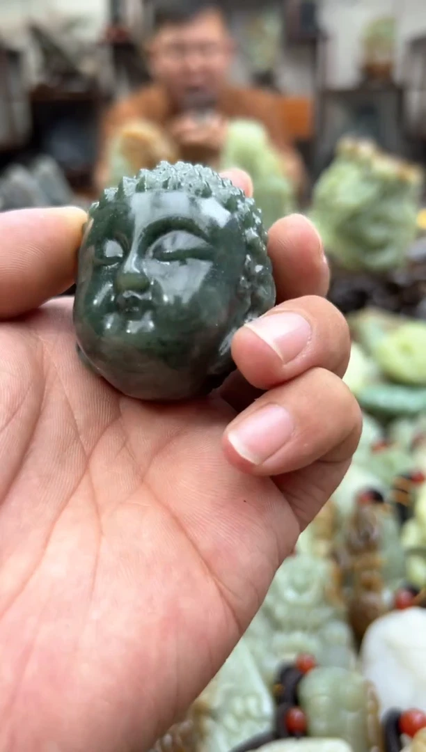 和田玉未镶嵌把件1