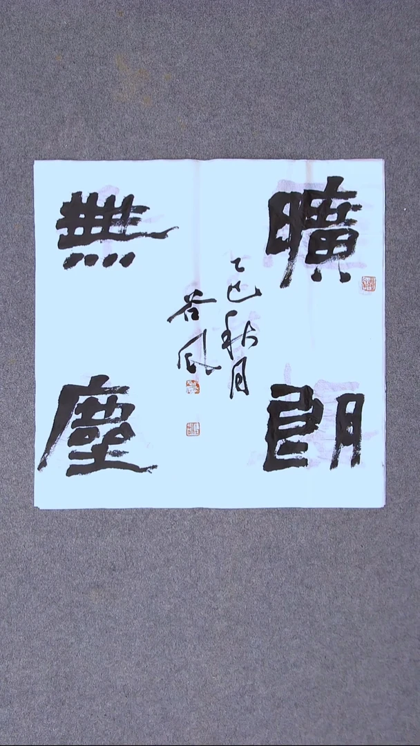 书法洪国峰  山东济宁50*50尺寸