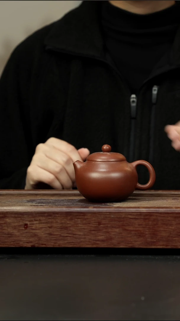 茶壶紫砂底槽清 折肩文旦