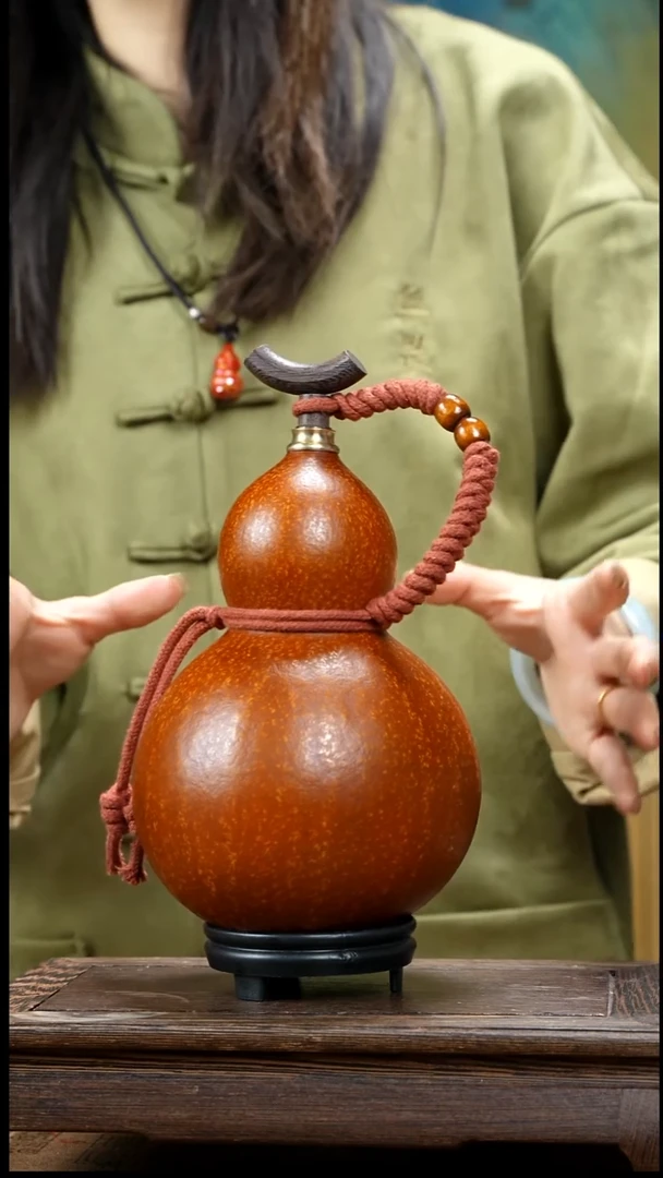 XR102精品藏绳款天然酒葫芦（一物一拍）