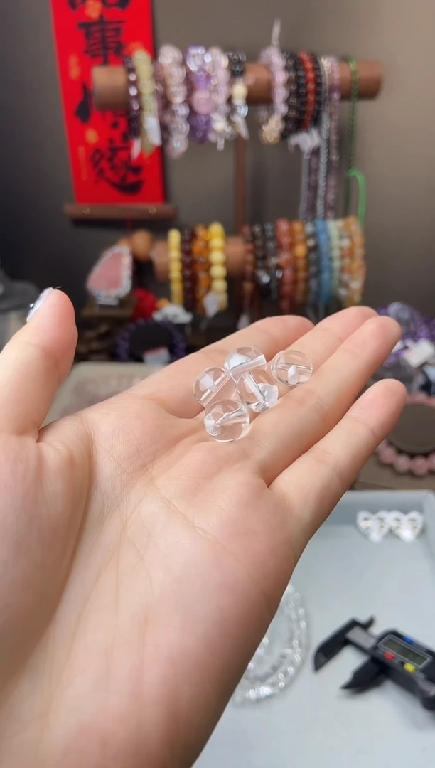 水晶手链未镶嵌白水晶三通