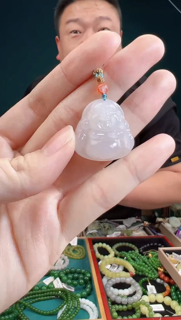 颈饰未镶嵌和田玉一物一证 拍一单发一个