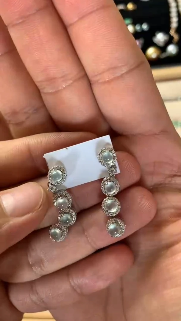 未镶嵌翡翠耳饰翡翠耳钉