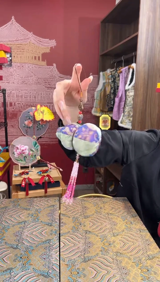 【闪购商品】刺绣苏绣手工宋锦葫芦